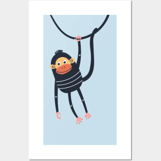 Funny Monkey Posters and Art